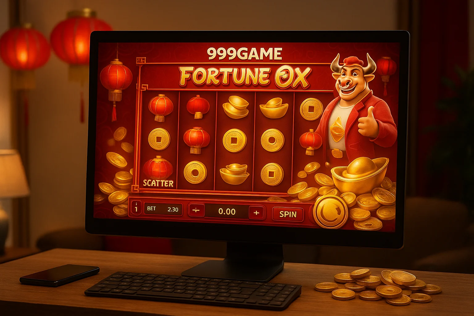 Fortune Ox no 999GAME - Aposte Agora e Reivindique Seus Ganhos